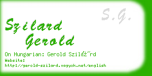 szilard gerold business card